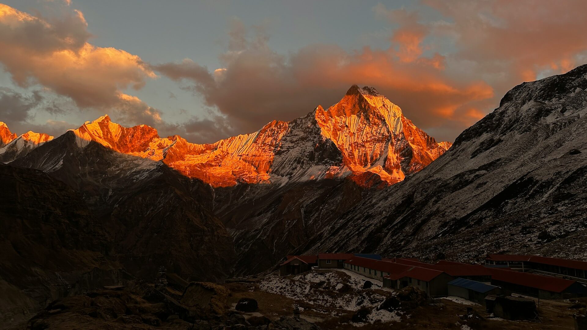 Scenic Mountain View from Ghandruk Village