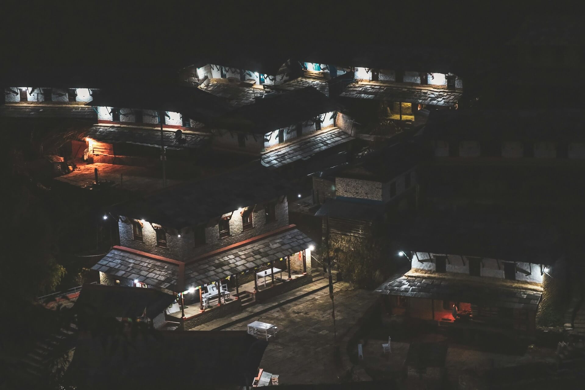 Ghandruk Village Nepal Night View