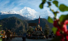 Ghandruk Trek Cost - Scenic Mountain View from the Viallge