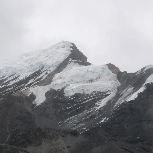 annapurna region snow mountain
