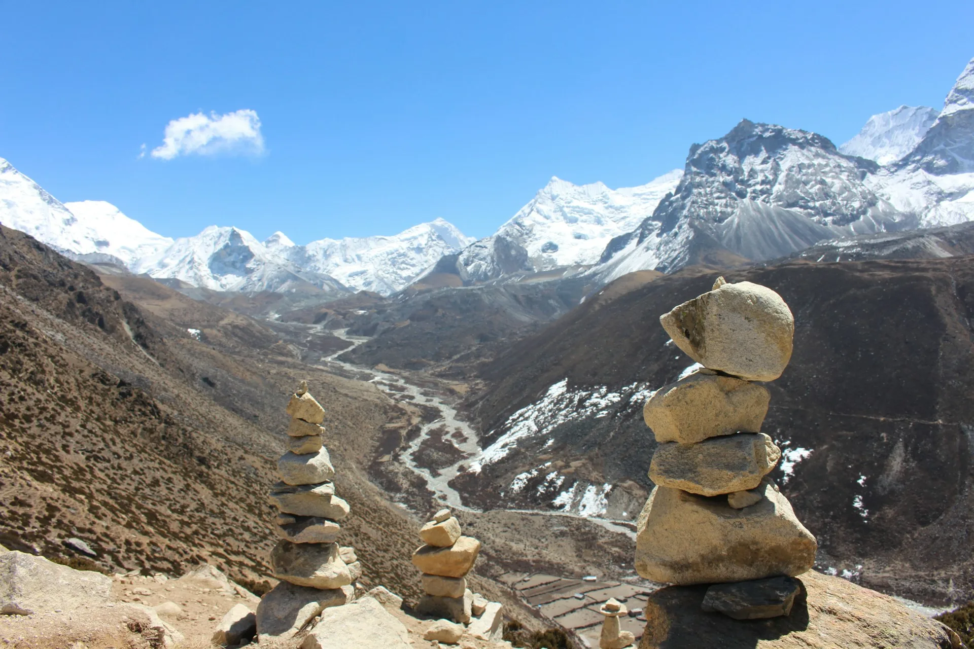 Mount Everest in summer