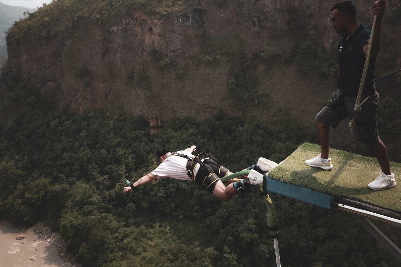bungee jumping in Nepal