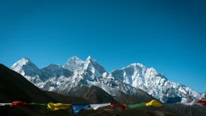 mount Everest during summer